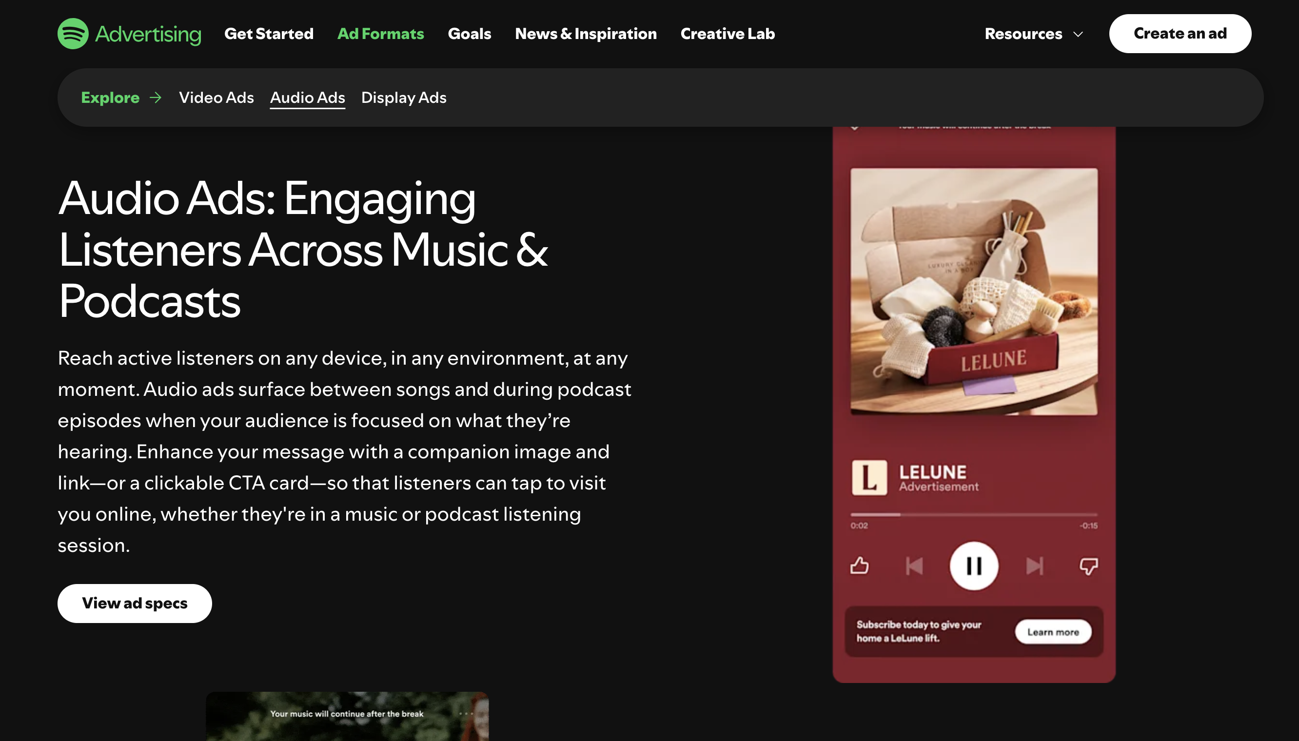 Spotify Audio Value Prop